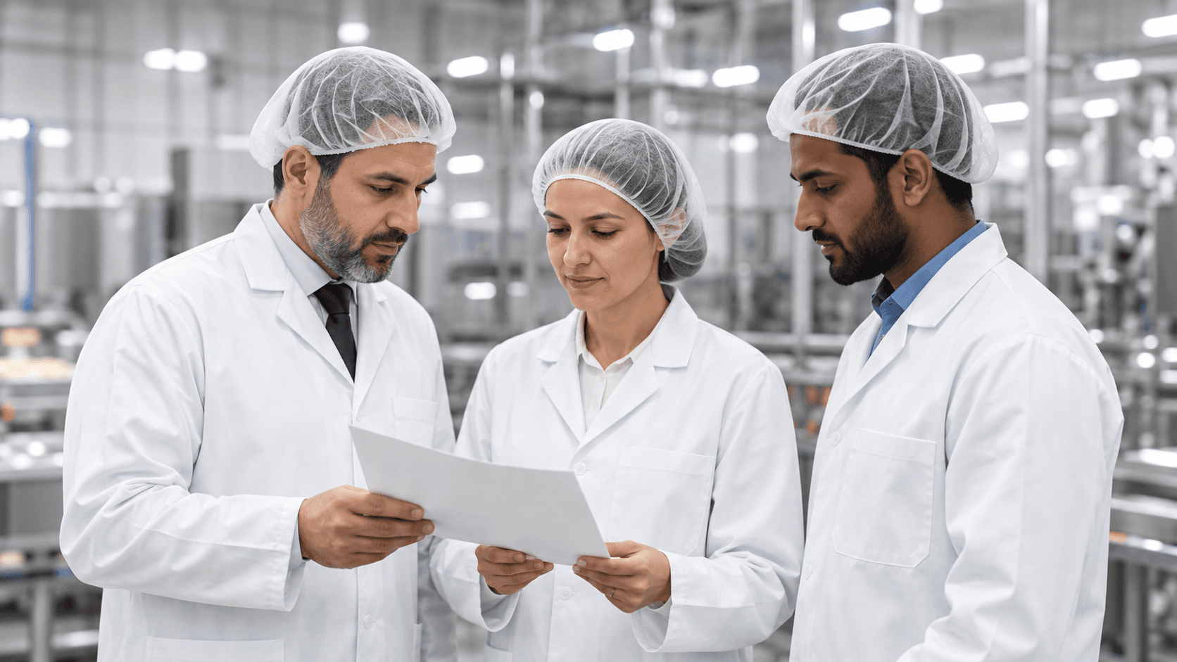 Specialister fra Halal Quality Control gennemgår dokumentation